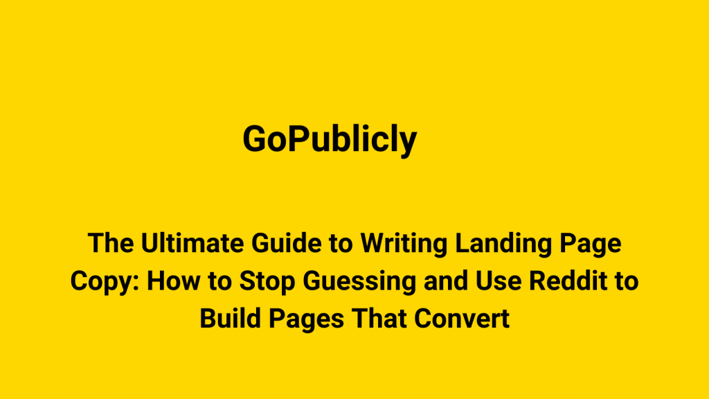 Generating landing page copy using Lutains software on a laptop
