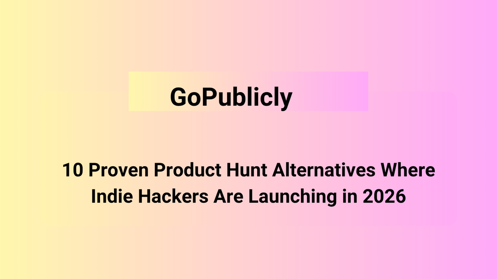 Product Hunt alternatives blog image for indie hackers