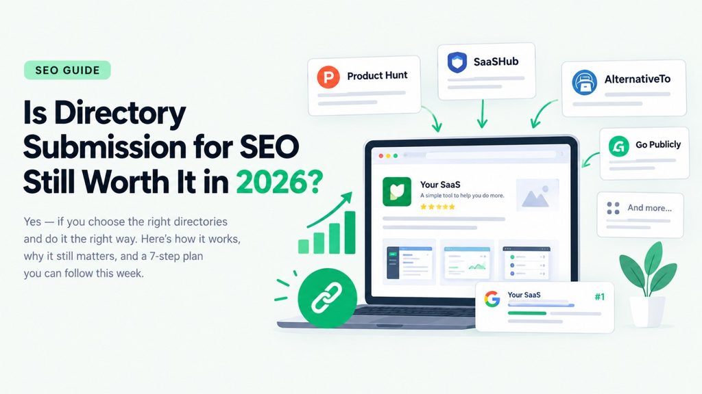 directory submission for SEO for SaaS startups